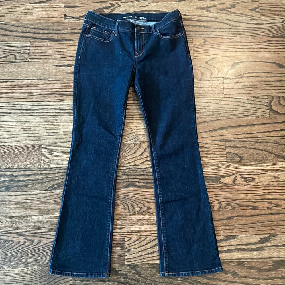 Old Navy mid rise blue jeans